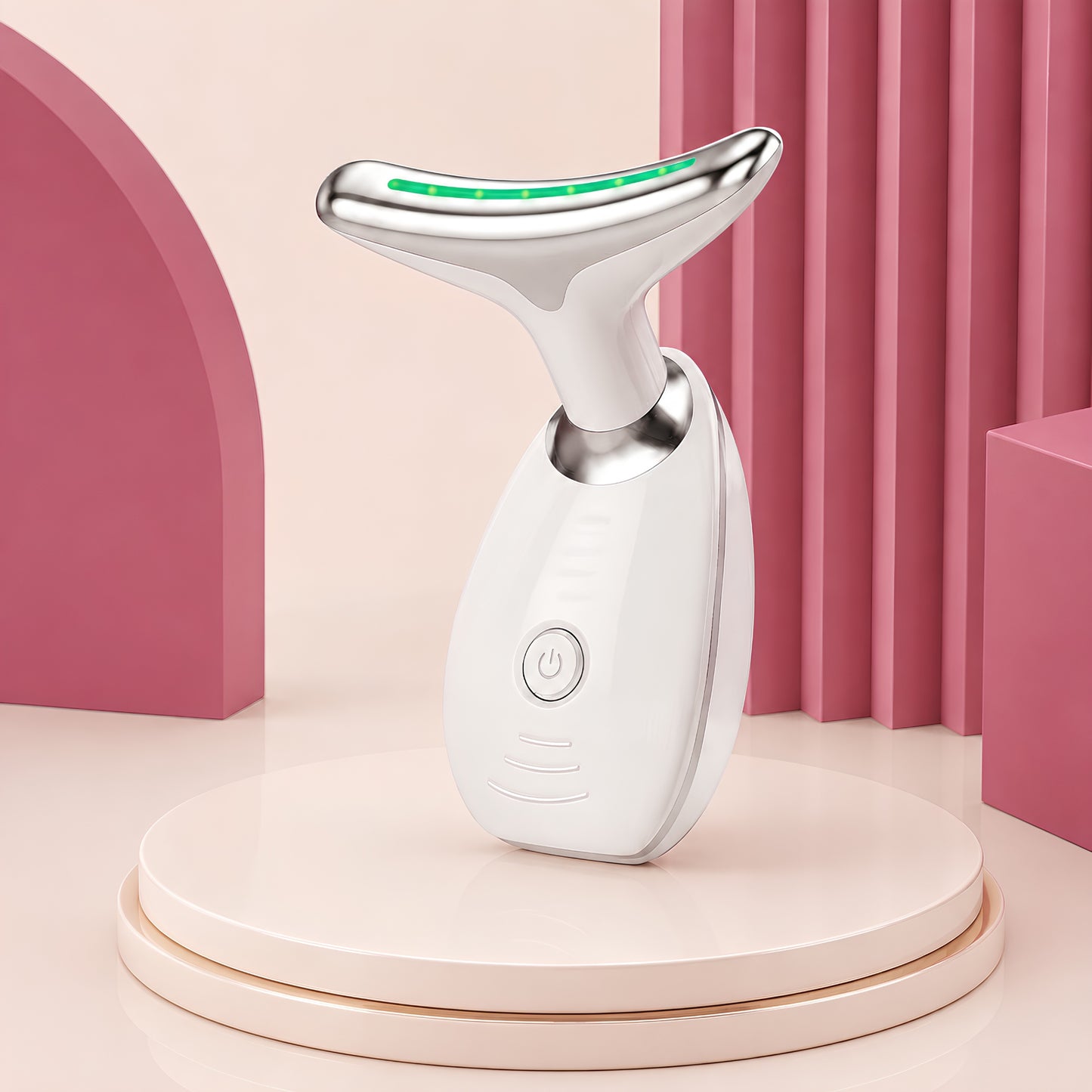 Masajeador de cara, cuello y papada con vibración y LED NebulClouds™