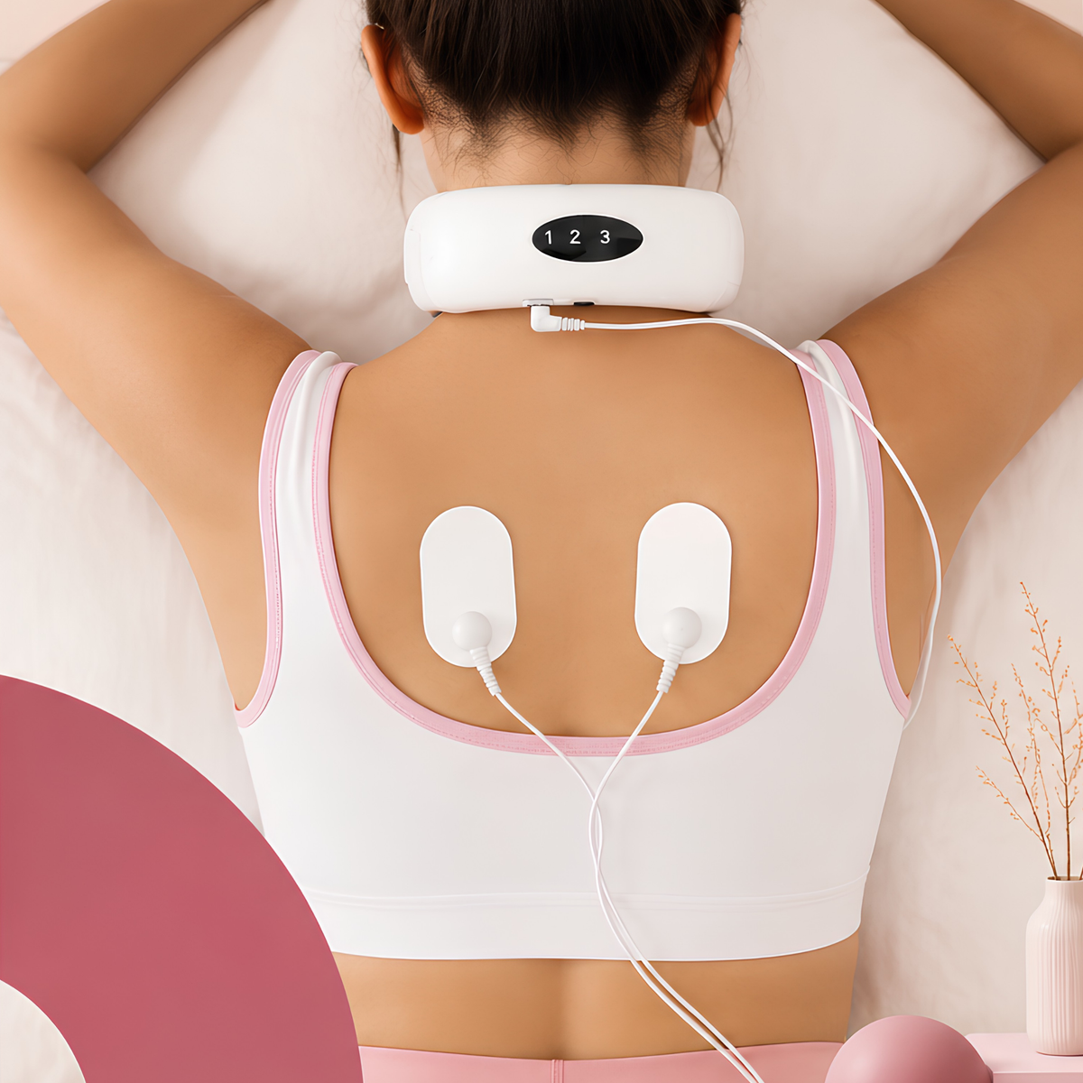 Masajeador de cuello y espalda electromagnético